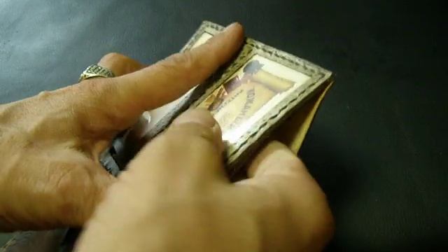 Кожаный #кошелёк в технике карвинг - Сварог окрашенный краскойантик смотреть онлайн