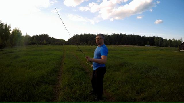 Рыбалка. Ультра легкий и дешевый спиннинг. spinning ultra light. fishing. смотреть онлайн