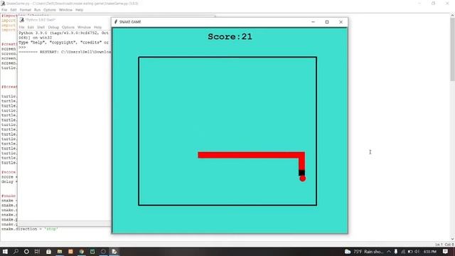 Snake Eating Game in Python with source code | Source Code & Projects смотреть онлайн