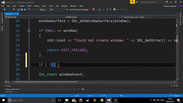 SDL 2 Tutorial 4b - Drawing An Image Using SDL_image [WINDOWS VISUAL STUDIO] смотреть онлайн