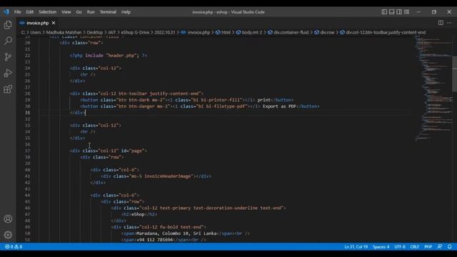 Web Project Task 32 | Java Institute | 1st Year | eShop @Java Institute for Advanced Technology смотреть онлайн