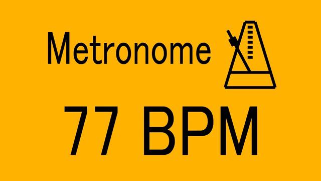 77 BPM METRONOME FOR TRAINING MUSICAL INSTRUMENT / 楽器練習用 メトロノーム / practice смотреть онлайн