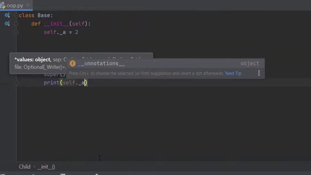 Object Oriented Programming (OOP) in python - Encapsulation смотреть онлайн
