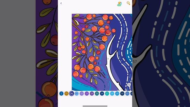 Hey Color Paint by Numbers app Colour with me Reindeer Art #winter #relaxing #art #calming смотреть онлайн