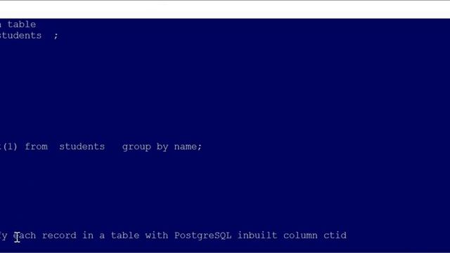 Find and delete duplicate records in PostgreSQL смотреть онлайн