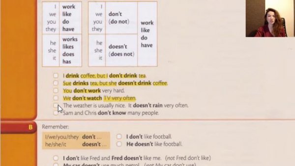 Essential Grammar in Use. Unit 6| Present Simple - negative