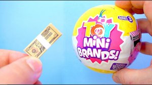 ДЕНЬГИ ВНУТРИ СЮРПИЗА МИНИ МАГАЗИН 5SURPRISE MINI BRANDS ZURU