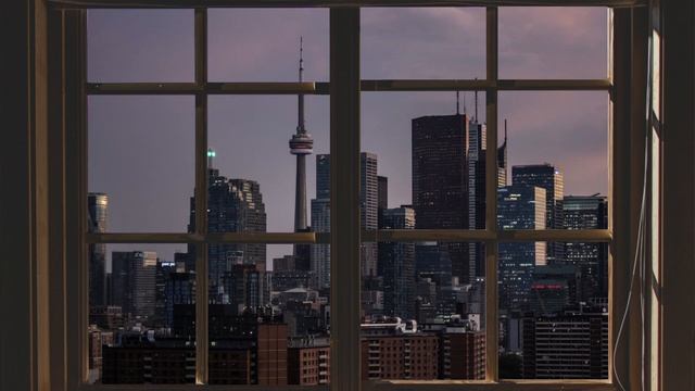 POV: You're in Toronto - Fake Window for Projector/TV - [lofi hip hop/chilled beats playlist] смотреть онлайн