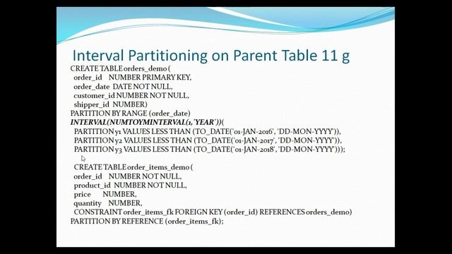 Partitioning Enhancements in oracle 12c смотреть онлайн
