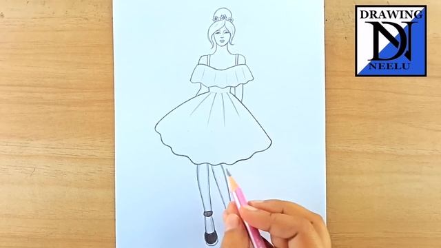 How to draw a Girl very easy -Drawing easy || Pencil sketch for beginner || Drawing girl || drawing смотреть онлайн