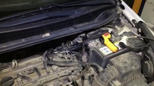 Установка подогревателя 220в на Кия Рио Kia Rio