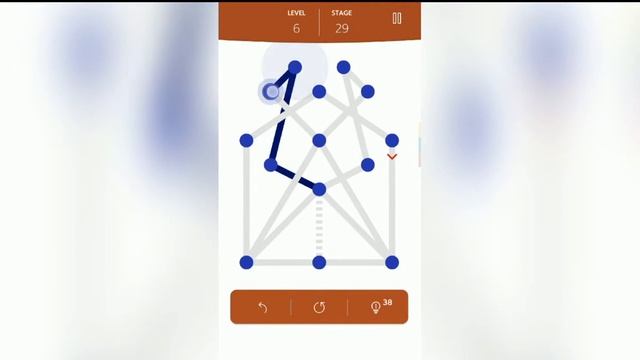 1 LINE ONE STROKE LEVEL 6 STAGE 1 to 50 (A Brain-training puzzle game) смотреть онлайн