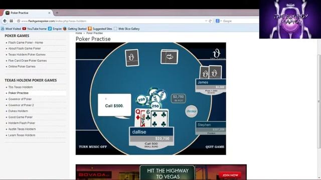TEXAS HOLD'EM flash game смотреть онлайн