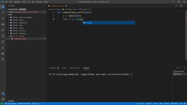 #10.1 Selection Sort Algorithm شرح смотреть онлайн