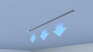 Линейный щелевой диффузор скрытого монтажа