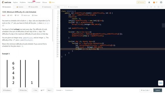 Minimum Difficulty of a Job Schedule | LeetCode 1335 | Java 5ms solution| @LearnOverflow смотреть онлайн