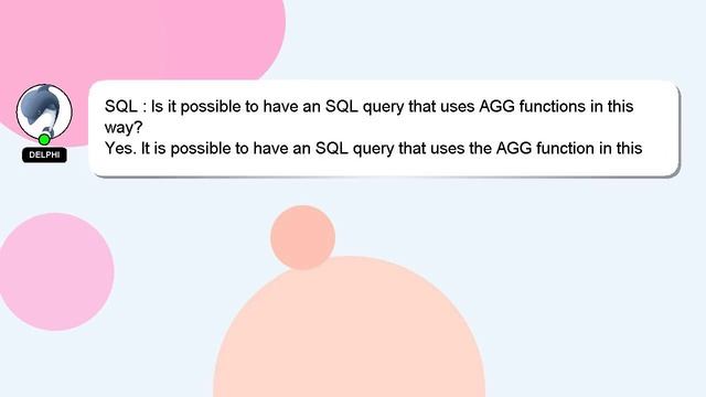 SQL : Is it possible to have an SQL query that uses AGG functions in this way? смотреть онлайн