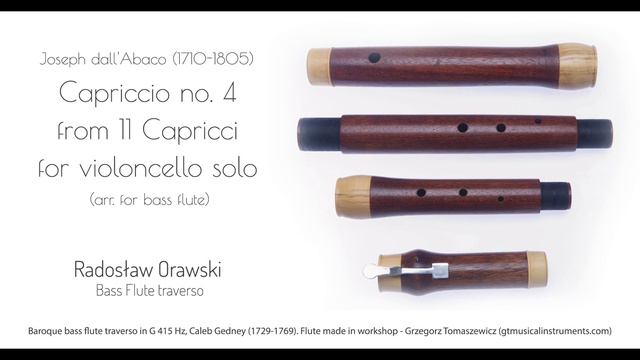 Baroque bass flute traverso in G - Capriccio смотреть онлайн