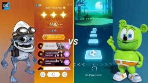 Tiles Hop - Crazy Frog - Axel F vs The Gammy Bear. V Gamer