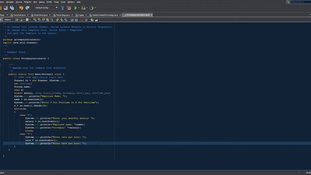 GROSS PAY CALCULATOR JAVA PROGRAM смотреть онлайн