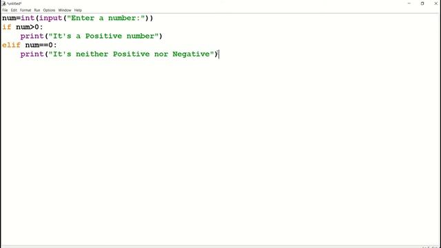 Python Program to verify if a number is Positive, Negative or Zero | Python Tutorials | смотреть онлайн