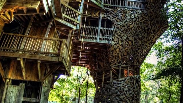 Необычные дома из дерева - Интересные факты смотреть онлайн