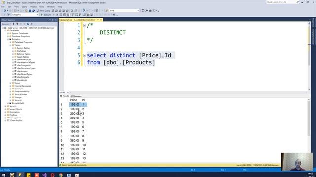 1.41.MSSQL - DQL.distinct ifadəsi смотреть онлайн