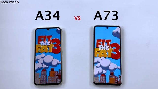 SAMSUNG A34 vs A73 - Speed Test смотреть онлайн