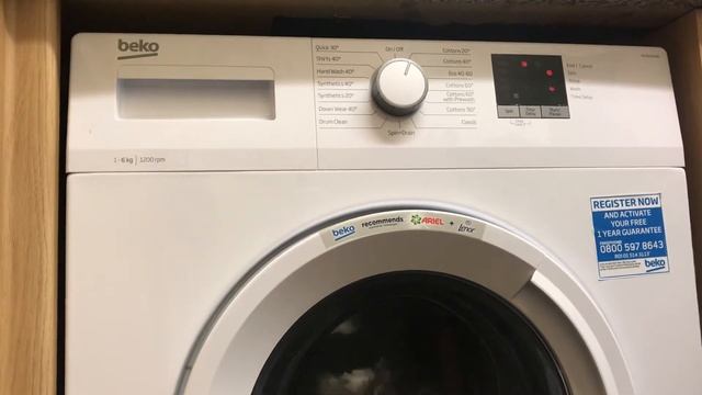 Beko WTK62051W: Engineer Test Program смотреть онлайн