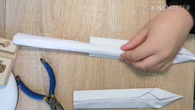 DIY как зделать штык нож из бумаги смотреть онлайн