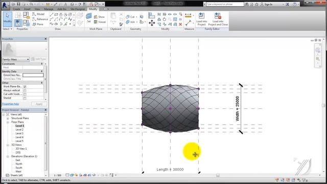 BIM - Revit Adaptive Component 02 Organic Form Modeling Panel смотреть онлайн