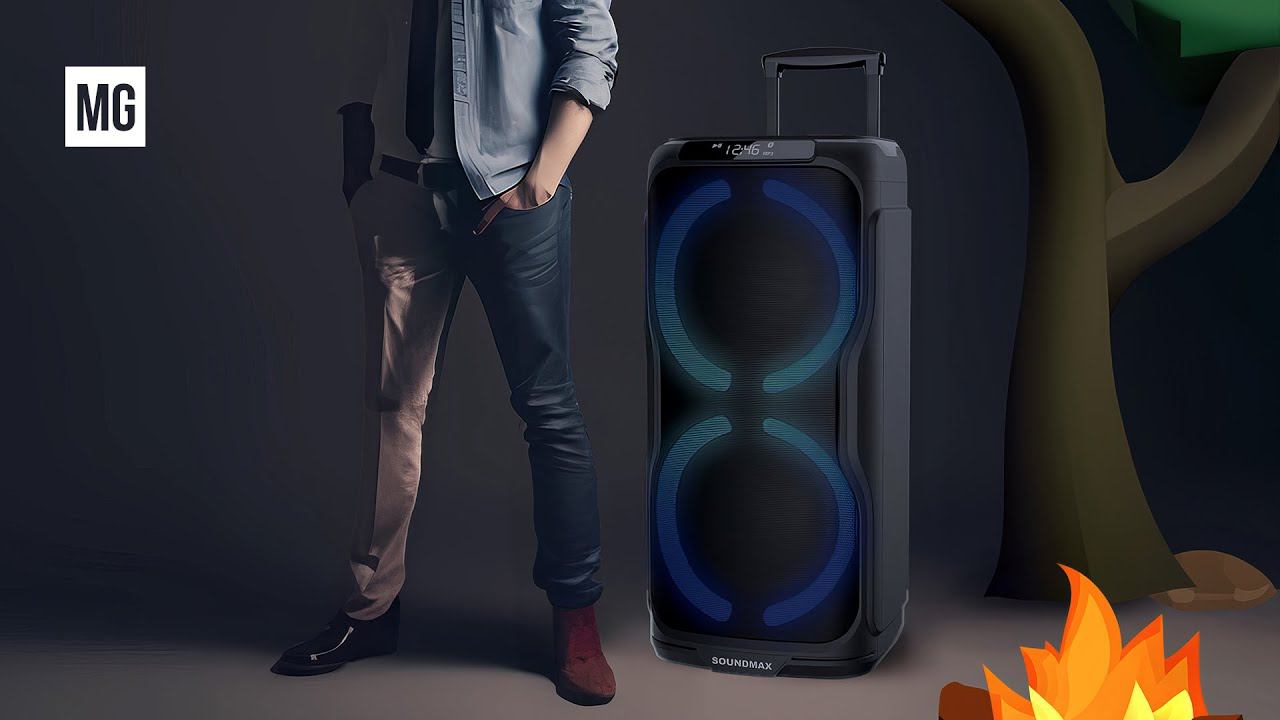 Soundmax SM-PS4204 — Bluetooth колонка для дачи. смотреть онлайн