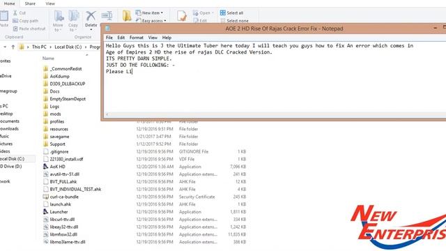 Age Of Empires 2 HD Rise Of Rajas Cracked Error: - FATAL ERROR File Error 12 смотреть онлайн