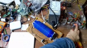 Трансформатор на встречных обмотках без сердечника. Тест. Схема