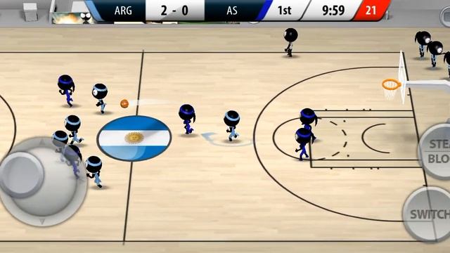 Stickman Basketball Official Gameplay смотреть онлайн