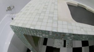 Столешница из мозаики под раковину  Часть 3