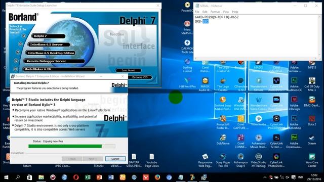 Tutorial Instal Delphi 7 Enterprise / How to Install Delphi 7 Enterprise on Windows 10 смотреть онлайн