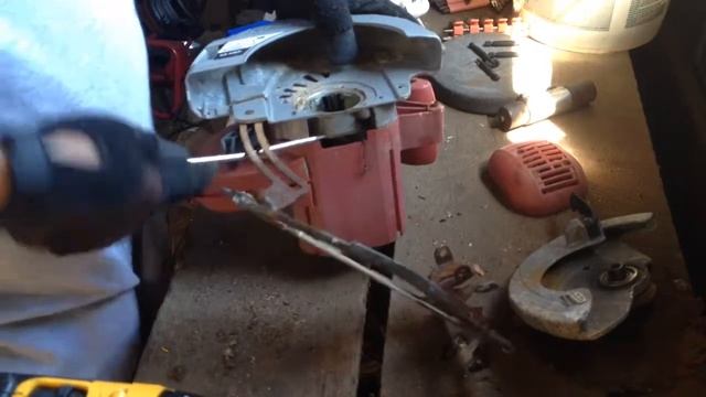 Scrapping a hand held circular saw