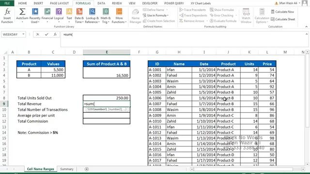 71. Name Manager in Excel Part 2 Urdu Tutorials by Irfan Bakaly смотреть онлайн