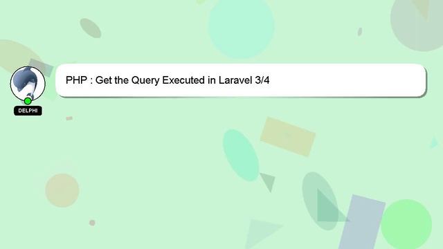 PHP : Get the Query Executed in Laravel 3/4 смотреть онлайн