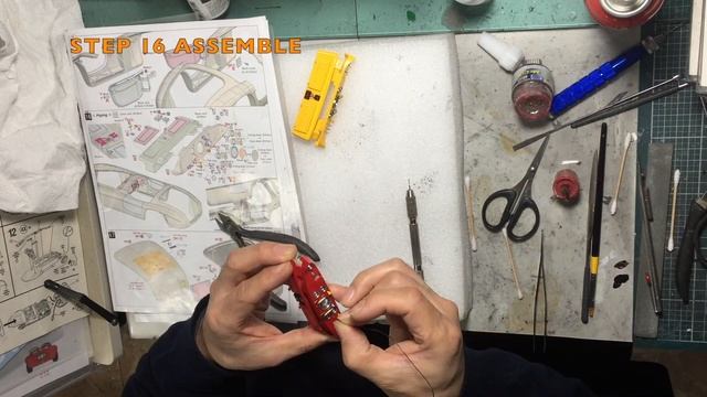 Building MFH 1/12 Ferrari 166MM 1949 Le Mans 24H : Step 16 Assemble - Part 2 смотреть онлайн