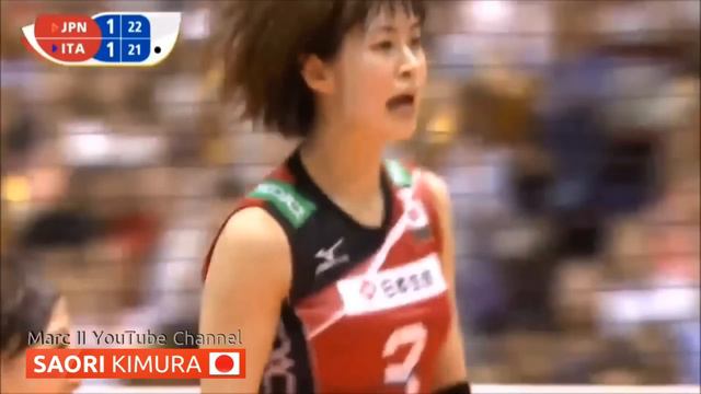 Japan - SAORI Kimura 木村 沙織 NON-STOP | FIVB World Olympic Qualification Tournament [720p] смотреть онлайн