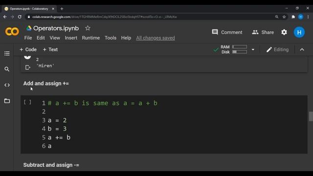 Operators In Python Programming With Code And Example смотреть онлайн