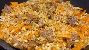 Невероятно Вкусный УЖИН! Плов из перловки Просто быстро и Очень Вкусно!