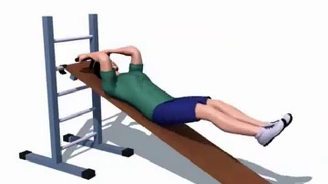 Правильное выполнение - Подъем ног (наклонная скамья) смотреть онлайн