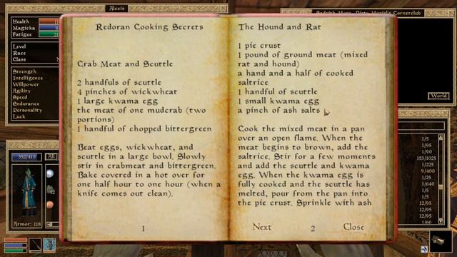 Morrowind Book Club - Redoran Cooking Secrets смотреть онлайн