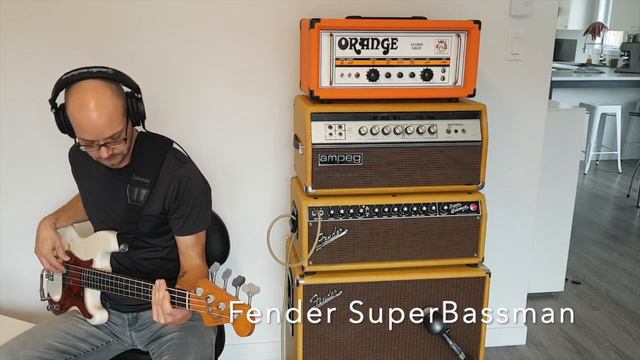 Orange AD200B MK3 vs Ampeg SVT 73' vs Fender SuperBassman смотреть онлайн
