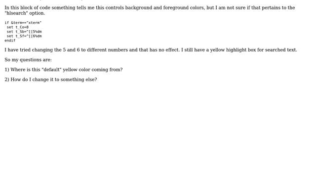 VIM: How to set default color on search based syntax highlighting (2 Solutions!!) смотреть онлайн