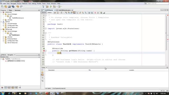 EJB3 Remote client example смотреть онлайн
