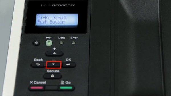 Connect to HLL8260CDW with Wi-Fi Direct